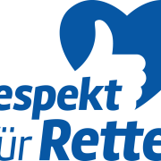 logo respekt fuer retter blau